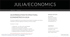 Desktop Screenshot of juliaeconomics.com