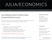 Tablet Screenshot of juliaeconomics.com